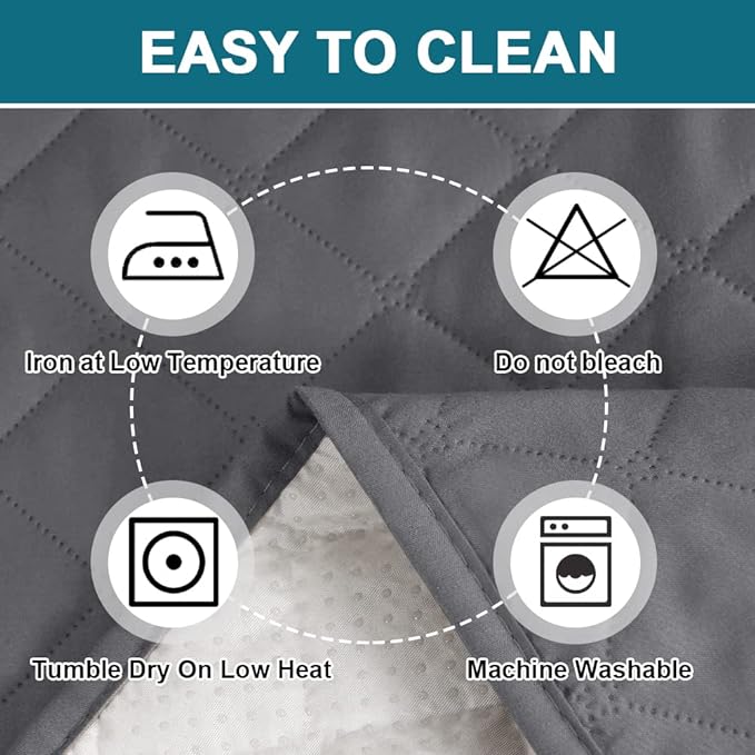 Turquoize 100% Waterproof Wing Chair Cover Wing Armchair Slipcovers Chair Couch Protector Triple Non-Slip Sofa Slipcover for Wing Chair Furniture Protector for Pets, Kids,Dog (Wing Chair, Gray)