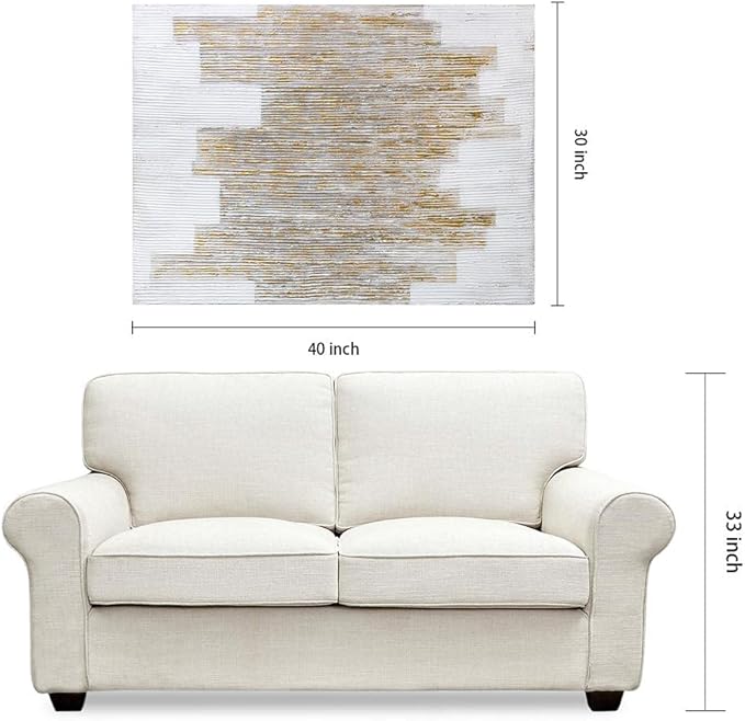 Empire Art Direct Abstract Wall Art Textured Hand Painted Canvas by Martin Edwards, Unframed, 40" x 30", The City