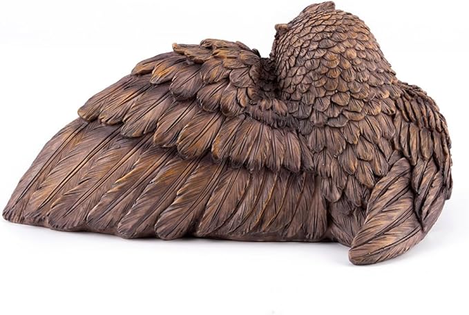 Resin Owl Family Statue, Mother Owl with Three Baby Owls Figurine, Cute Animal Sculpture for Home Décor, Rustic Woodland Table Ornament, Mother’s Love Figurine, Gift for Bird Lovers