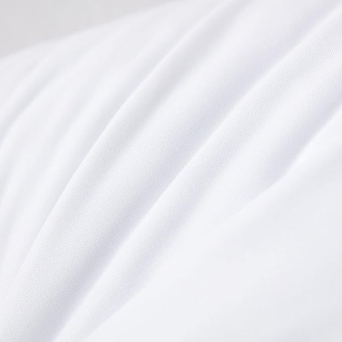 Kingnex 4 Pack Waterproof Feather Proof Pillow Protectors 22x22 Poke Proof Pillow Covers for Square Throw Pillow