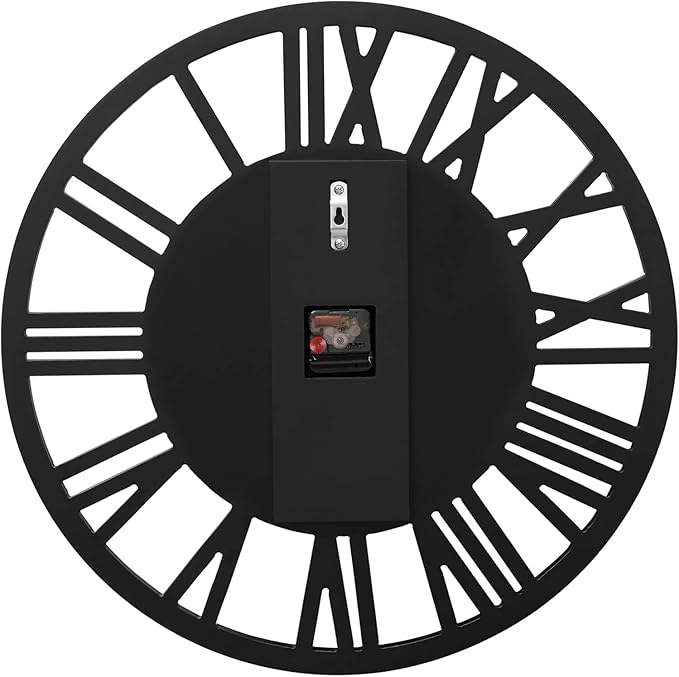 SHYFOY Large Wall Clock Decorative, 39" Oversize Clock for Wall Decor Mirrored Finishing, Luxury Modern Living Room Home Decor, Battery Operated Office Clocks Easy to Hang