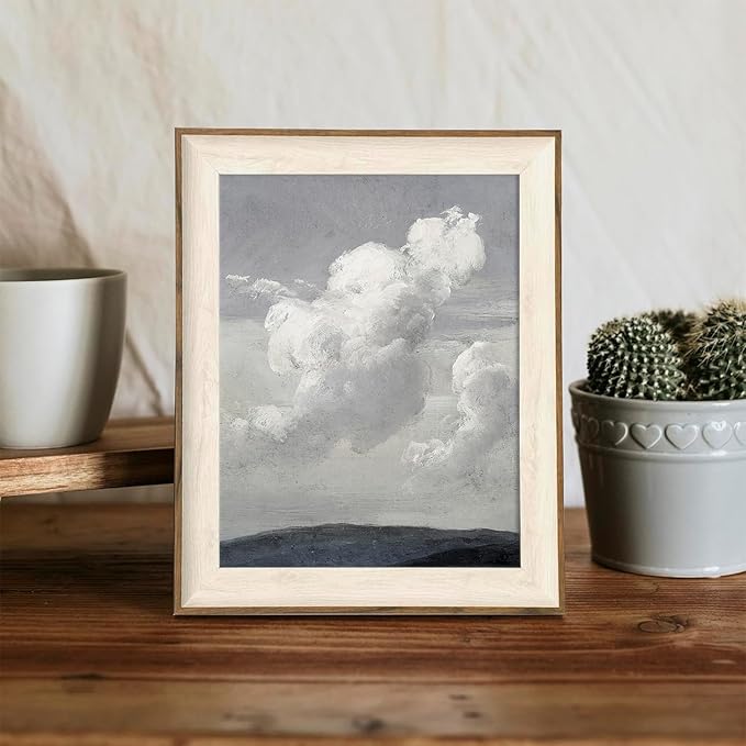 XOCUUI Unframed Canvas Wall Art Classical Oil Painting Canvas Prints Decor Clouds Sky with Vintage Landscape Wall Art Pictures Home Decor 8x10in
