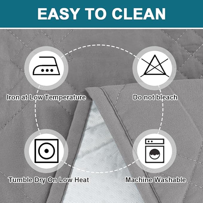 Turquoize 100% Waterproof Couch Cover Sofa Covers for 1 Cushion Couch Chair Covers Triple Non-Slip Washable Furniture Protector Cover for Pets, Kids, Dog (Chair 23", Light Gray)