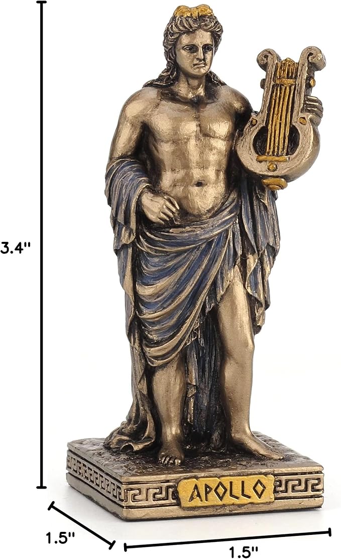 Veronese Design Greek Gods Miniature Figurine (Apollo, Bronze)