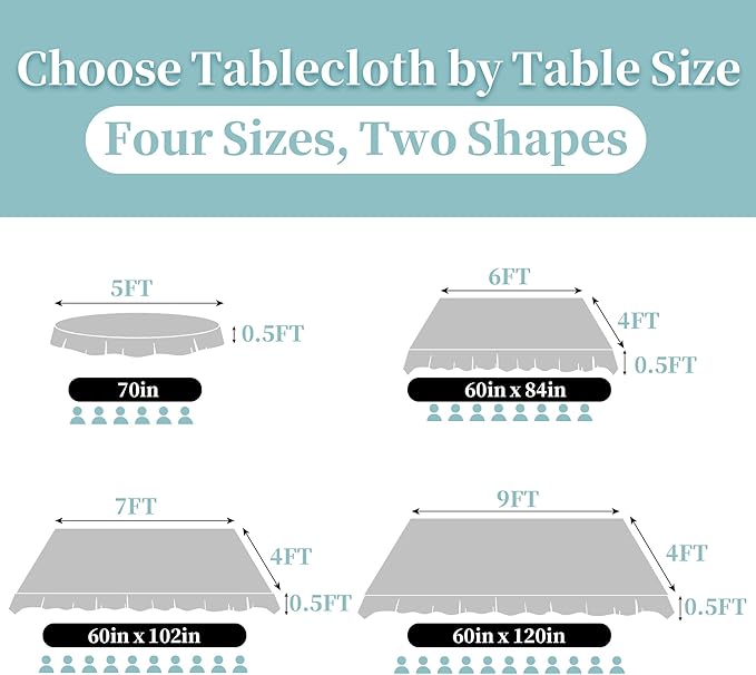 Pink Table Cloths for Parties, 1PC 60"x84" Rectangle Tablecloth (Seats 6-8) - Cotton Polyester, Wrinkle/Fade Resistant, Reusable & Washable, Luxury Table Cover for Wedding & Banquet, Bow Jacquard