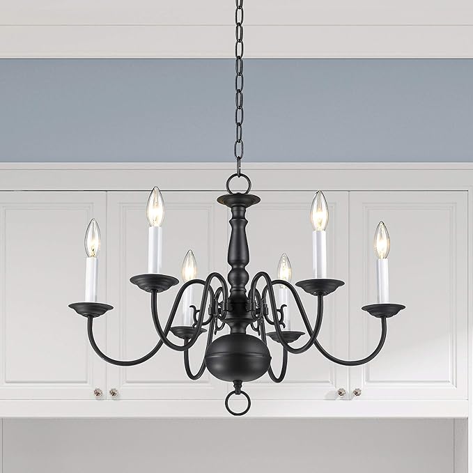 Livex Lighting 5006-07 Williamsburgh 6-Light Chandelier, Bronze,18Hx24W