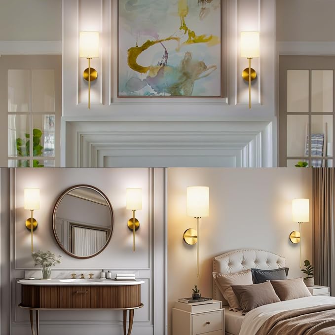 Battery Operated Wall Sconce Set of Two, Rechargeable Wireless Sconces with Dimmable Detachable Magnetic Bulbs and Remote, 15 Colors Wall Lights for Bedroom Living Room Hallway Fireplace