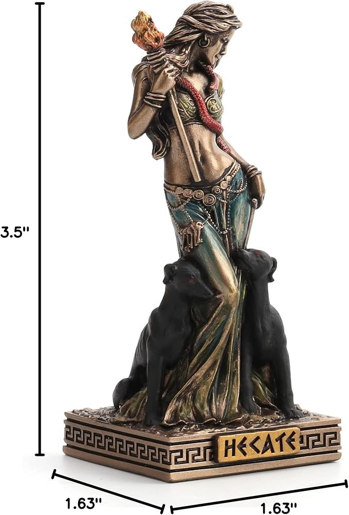 Veronese Design Hecate Greek Goddess of Magic Resin Hand Painted Miniature Figurine