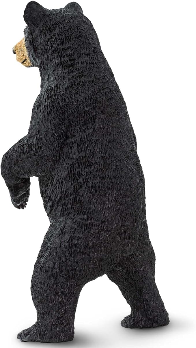 Safari Ltd. Standing Black Bear Figurine - Lifelike 4" Model Figure - Educational Toy for Boys, Girls, and Kids Ages 3+