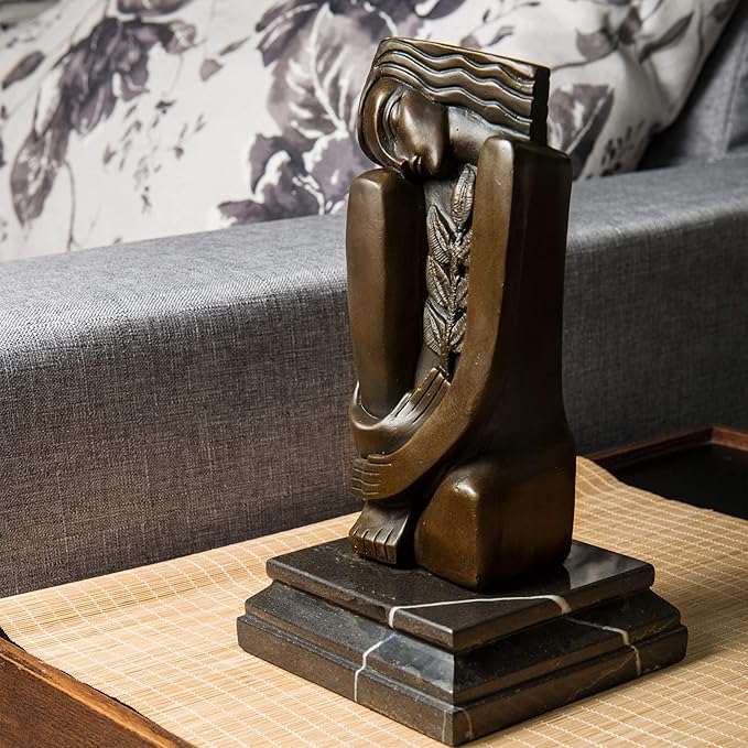 Abstract Sculpture Bronze Female Statue Metal Figurine BSE-001