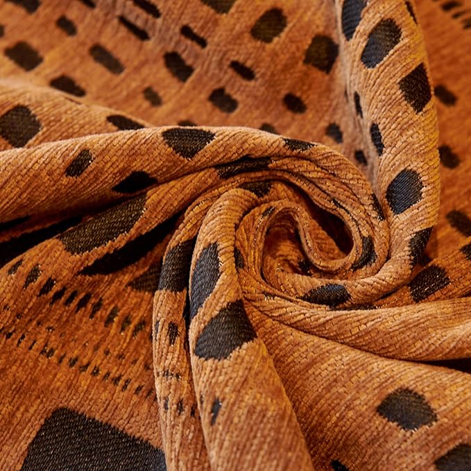 VClife Boho Sofa Cover Black Checkered Couch Cover for 2 Cushion Couch Sofa Chenille Sofa Couch Cover Loveseat Cover, Luxury Pumpkin Couch Sofa Cover for Dog, Anti-Slip, Breathable, Thick