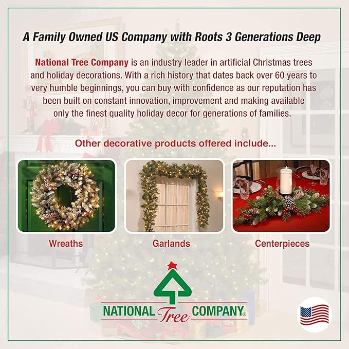 National Tree Company 4.5 ft Unlit Dunhill Fir Artificial Christmas Tree, 763 Tips, Includes Stand, Green