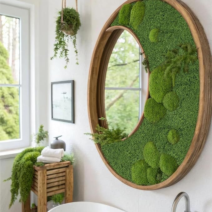 Fake Moss Rolls Table Runner for Decoration 12" x 71" Artificial Moss for Plants Indoor Dark Green Faux Grass for Planters Crafts DIY Table Centerpieces Fairy Garden Floral Wedding 30 x 180cm