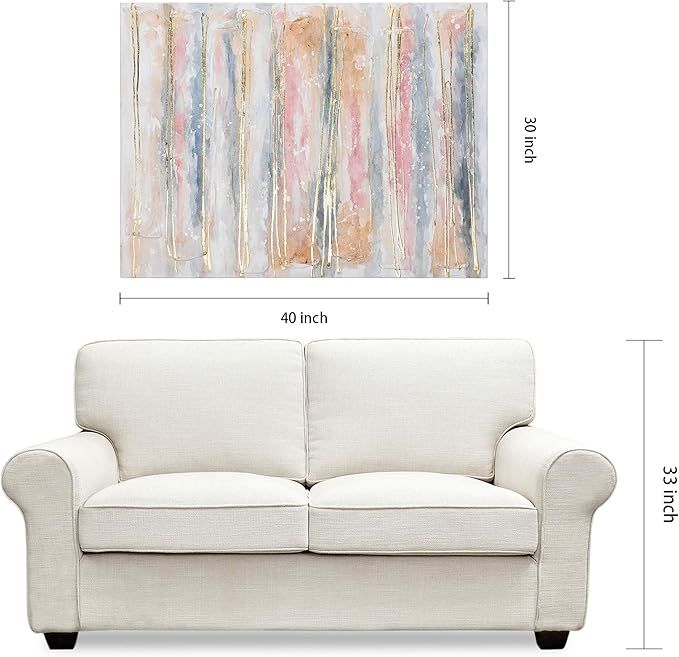 Empire Art Direct Abstract Wall Art Textured Hand Painted Canvas by Martin Edwards, Unframed, 40" x 30", Golden Roads