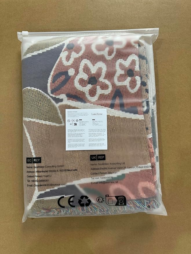 Double-Sided Cotton Woven Throw Blanket with Tassel Jungle Bohemian Style Tapestry Shawl Multi-Function Decorative Throws for Sofa Bed Armchair Camping Blanket Tablecloth Carpet 160x130cm