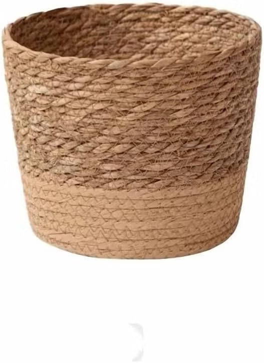 Kerio Seagrass Planter Basket Hand-Woven Flower Pots Cover Plant Containers Plant Baskets for Indoor Outdoor, M