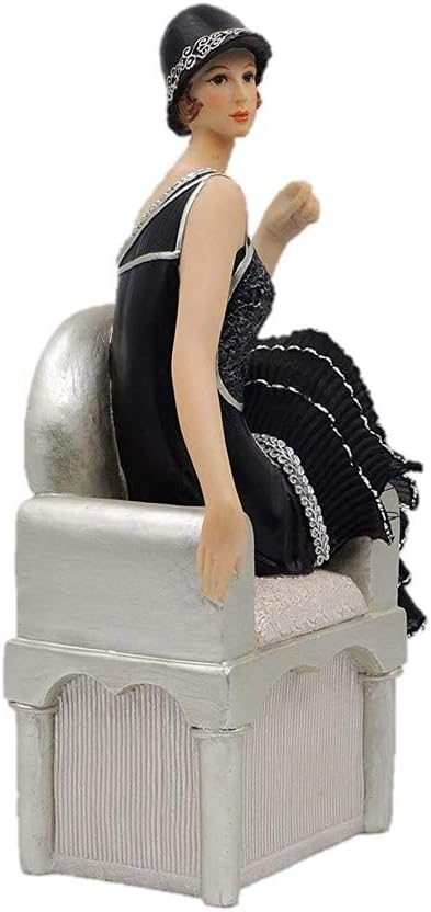 Comfy Hour Glamour Elegance Victorian Style Lady Collection Camille Lady Sitting On Sofa Resin Art Figurine,10-inch Height