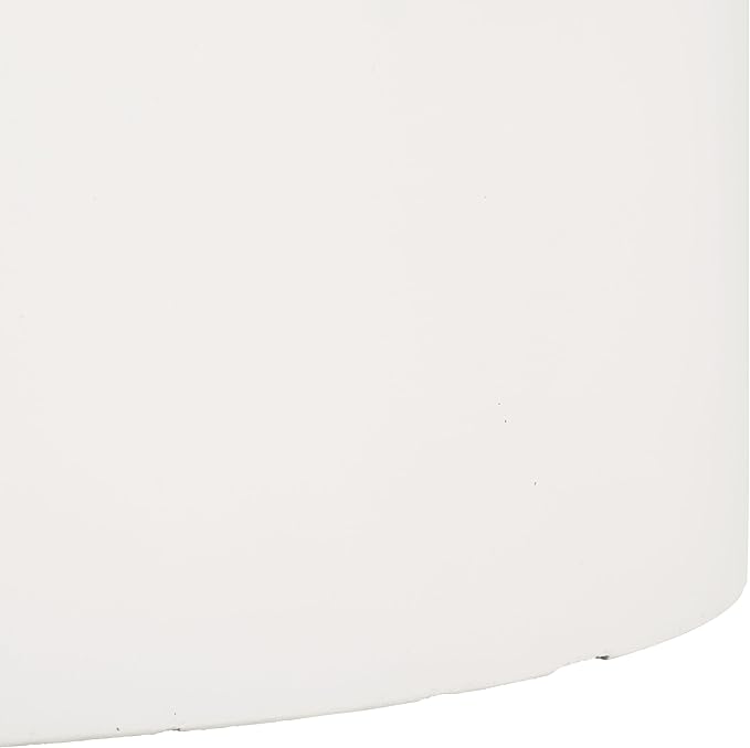 SAFAVIEH Outdoor Collection Alia Modern White Concrete Ficonstone Round Planter Pot