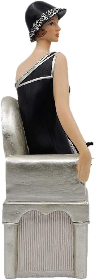 Comfy Hour Glamour Elegance Victorian Style Lady Collection Camille Lady Sitting On Sofa Resin Art Figurine,10-inch Height