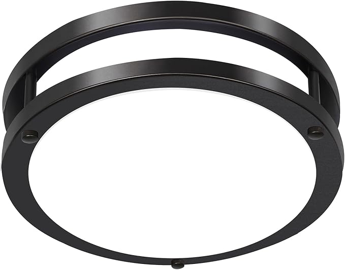 Hlite 24W 10inch LED Flush Mount Ceiling Light Fixture,1600LM Super Bright Light Fixture Ceiling Mount,Oil Rubbed Bronze LED Ceiling Light Flush Mount for Bedroom,Kitchen,Bathroom,Hallway(1Pack)