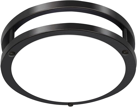 Hlite 24W 10inch LED Flush Mount Ceiling Light Fixture,1600LM Super Bright Light Fixture Ceiling Mount,Oil Rubbed Bronze LED Ceiling Light Flush Mount for Bedroom,Kitchen,Bathroom,Hallway(1Pack)