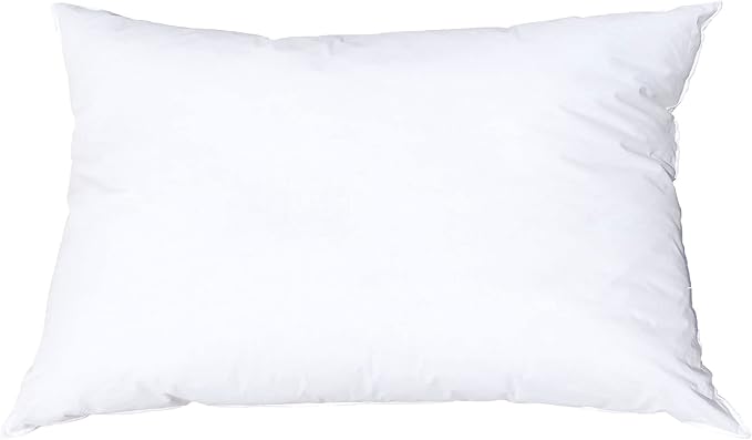 Pillowflex Synthetic Down Pillow Insert - 12x36 Down Alternative Pillow, Ultra Soft, Large Rectangle Body Sleeping Pillow, Lumbar, Long, Back - 1 Decorative Pillow Form