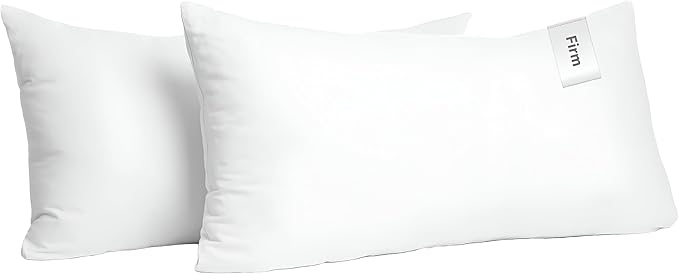Digital Decor 100% Cotton Luxury Hotel Pillows Queen Size Set of 2, Cooling Hypoallergenic Down Alternative Bed Pillows for Sleeping, Firm Support for Side & Back Sleepers, Made in USA, 30" x 20"