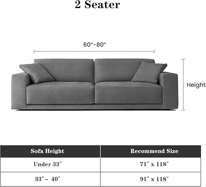 MEETSKY Boho Couch Cover Sofa Covers, Chenille Geometric Dark Brown Couch Covers for 2 Cushion Couch Sofa for Dogs, Washable Sofa Slipcover for Cat Sofa Protector with Tassels,71" x 118"