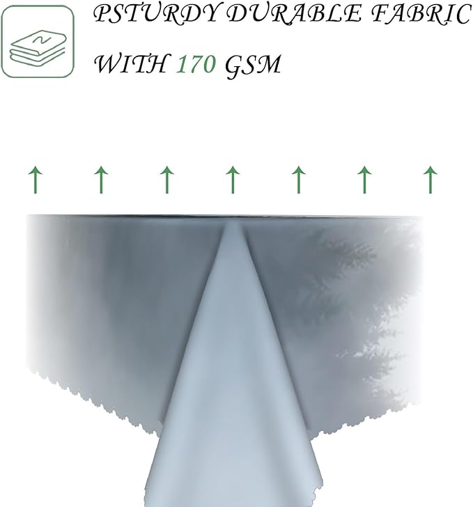 54x78 Inch Nature Rectangular Tablecloth Silence Deep Foggy Mountain Table Cloth Waterproof Durable Table Cover for Holiday Picnic Dinner BBQ Decor