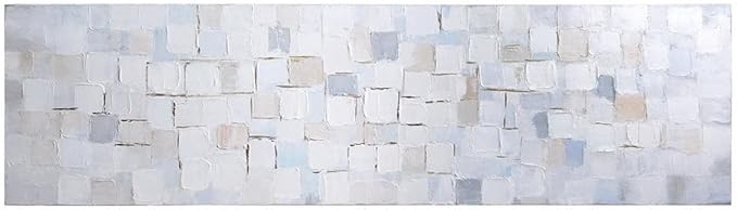 Empire Art Direct Abstract Wall Art Textured Hand Painted Canvas by Martin Edwards, Unframed, 20" x 72", Frozen Tundra
