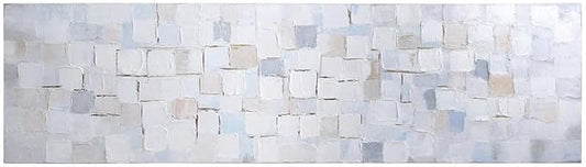 Empire Art Direct Abstract Wall Art Textured Hand Painted Canvas by Martin Edwards, Unframed, 20" x 72", Frozen Tundra