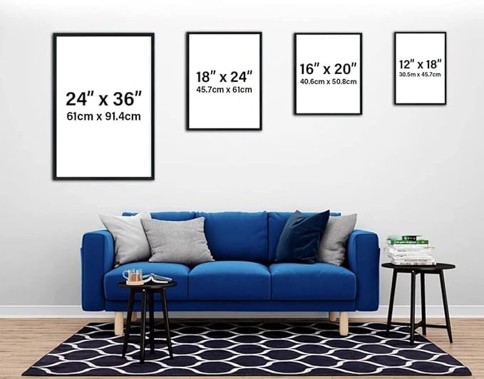 OZCONO Winter Town Wall Art for Christmas Home Decor, Cozy Snowy Village Scene for Holiday, Vintage Winter Artwork, Farmhouse Seasonal Home Accent, Xmas Print, Noel Design (Unframed) (9x11)