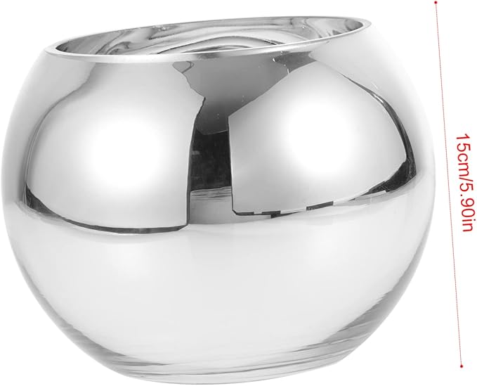 LIFKOME Glass Flower Vase Modern Chic Decorative Pot for Home Decor for Bouquets and Dried Flowers Centerpiece Holder for Spaces