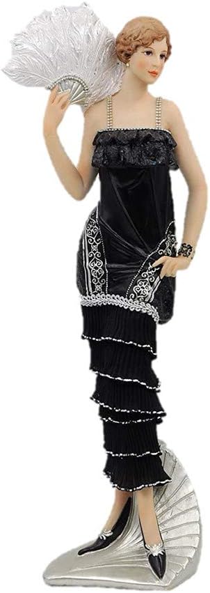 Comfy Hour Glamour Elegance Victorian Style Lady Collection Camille Lady with Fan Resin Art Figurine,13-inch Height