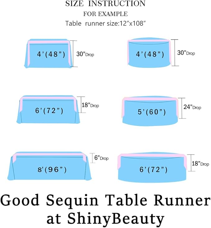 ShinyBeauty Sequin Tassel Table Runner 12x108-Inch Silver Christmas Decorations Silver Table Runner 108inch Christmas Table Runner Y1126