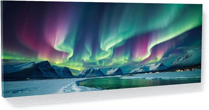 Sense Canvas Scandinavian Celestial Light 69 Canvas Art - Home Decor Wall Art Print Poster Painting X-Large 60x24 / 0.75"