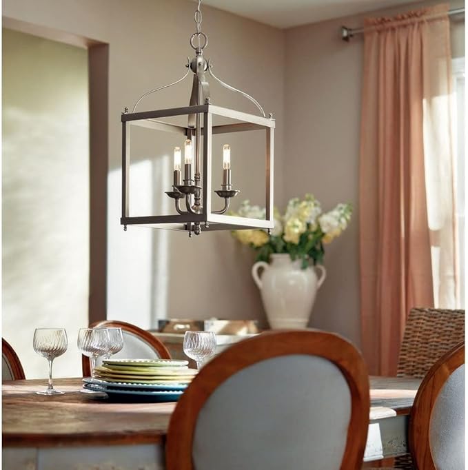 KICHLER Larkin 22.25" 3 Light Pendant in Black
