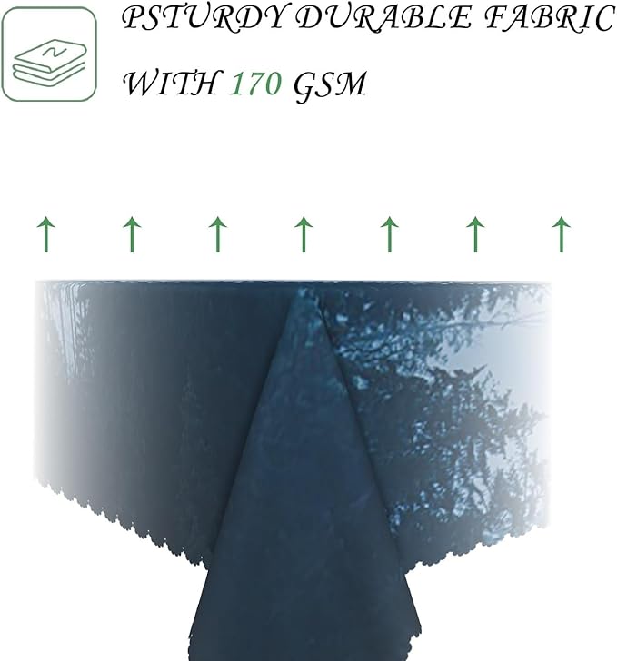 60x102 Inch Nature Rectangular Tablecloth Tall Tree Forest Table Cloth Waterproof Durable Table Cover for Holiday Picnic Outdoor BBQ Decor