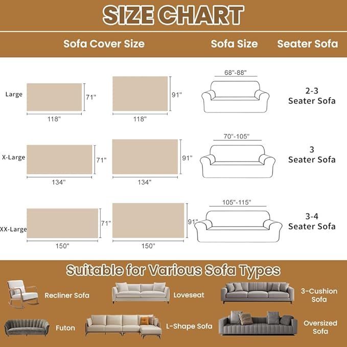 ROOMLIFE Boho Couch Covers White for 3 Cushion Sofa,Couch Cover Sectional Sofa Cover for Dog, Washable Furniture Sofa Protector Cover Soft Blanket with Tassel for Living Room, 71''X134''
