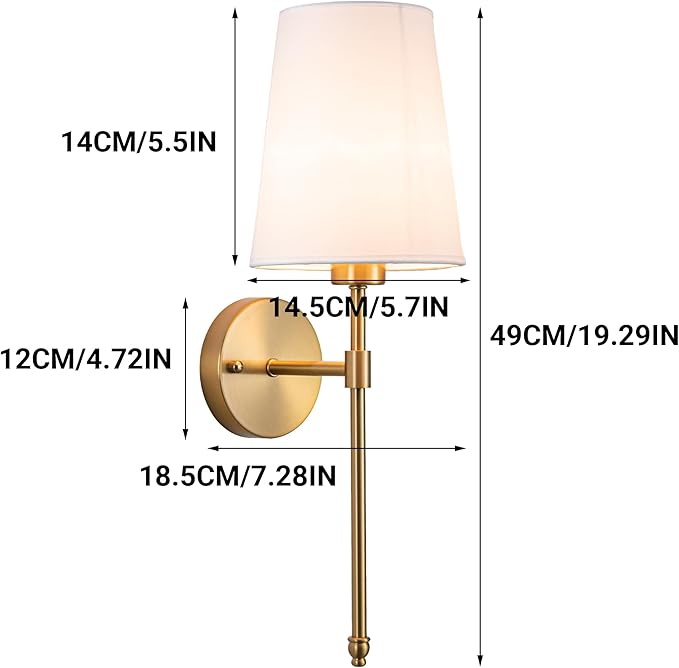 Battery Operated Wall Sconce Set of 2, Rechargeable Wall Sconce with 10000mAh Bulb and Remote, Up to 50 Hrs Use, RGB Dimmable Wireless Wall Lights for Living Room Bedroom Hallway