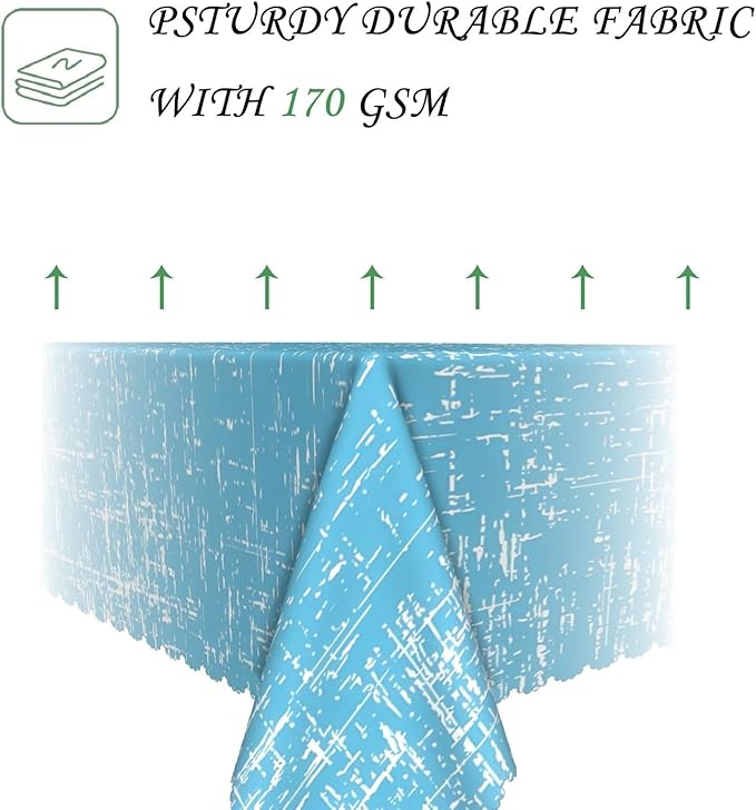 60x84 Inch Abstract Painting Rectngular Tablecloth Modern Art Blue Table Cloth Waterproof Durable Table Cover for Kitchen Picnic Bedroom Home Decor
