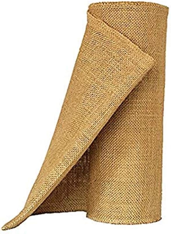 Jute Burlap Table Runner-12'' Wide x 10 Yards Long Burlap Fabric Roll Perfect for Weddings, Table-Runners, Decorations & Crafts.