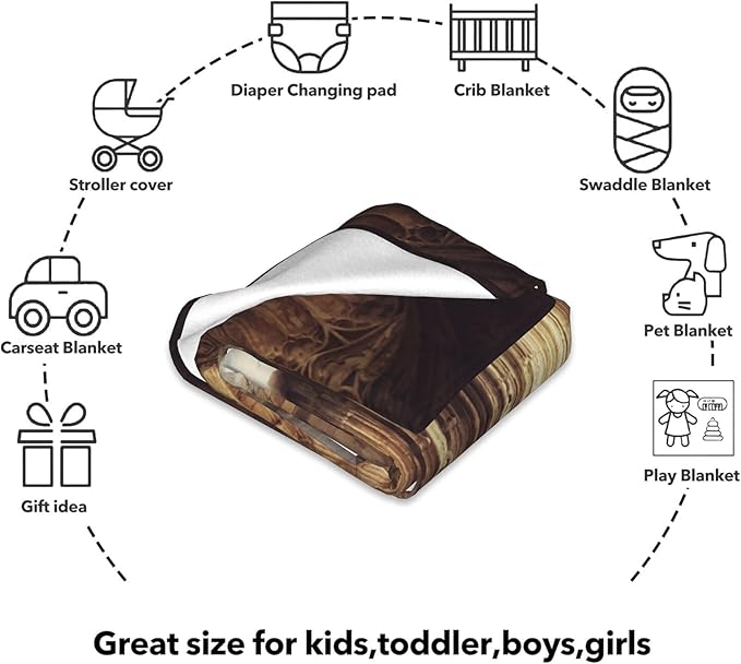 Cute Cartoon Bee Blanket, Cozy Flannel Fluffy Bumblebee Throw Blanket, Soft Fuzzy Blankets for Travel Home Decor, All Season Lightweight Couch Bed Cover, Gifts for Women Adults Kids 60"×80"