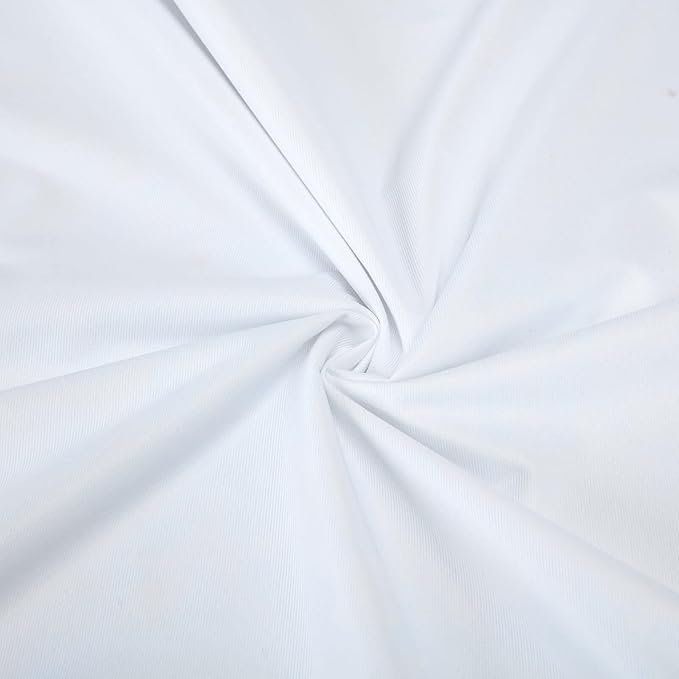 Kingnex Waterproof Down Feather Proof Body Pillow Protectors for 20x54 Pillow Zippered Plain Pillow Cover White 1 Pack Only 21x55