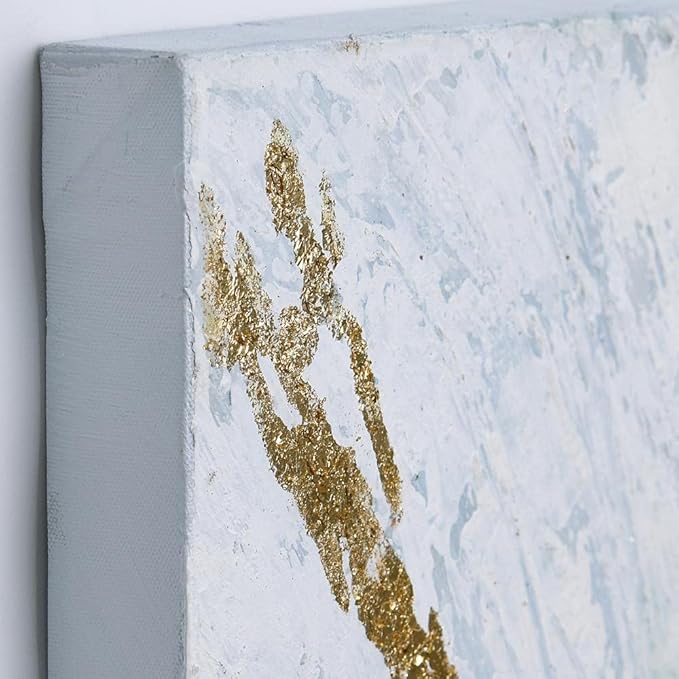 Empire Art Direct Abstract Wall Art Textured Hand Painted Canvas by Martin Edwards, Unframed, 40" x 30", Golden Tundra