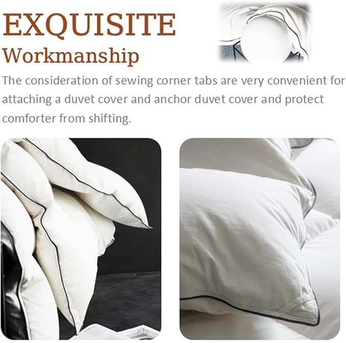 Luxury Down Fiber Comforter King Size Bed Comforter-Ultra-Soft & Cozy Hotel Collection Duvet Insert, Fluffy & Comfortable - King Size(106” X 90”)