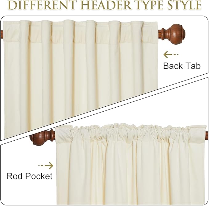 StangH Extra Wide Ivory White Velvet Curtains Luxury Light Dimming Window Drapes Backdrops for Party, Privacy Protect Sliding Door Curtains for Living Room, W62 x L96, 2 Panels