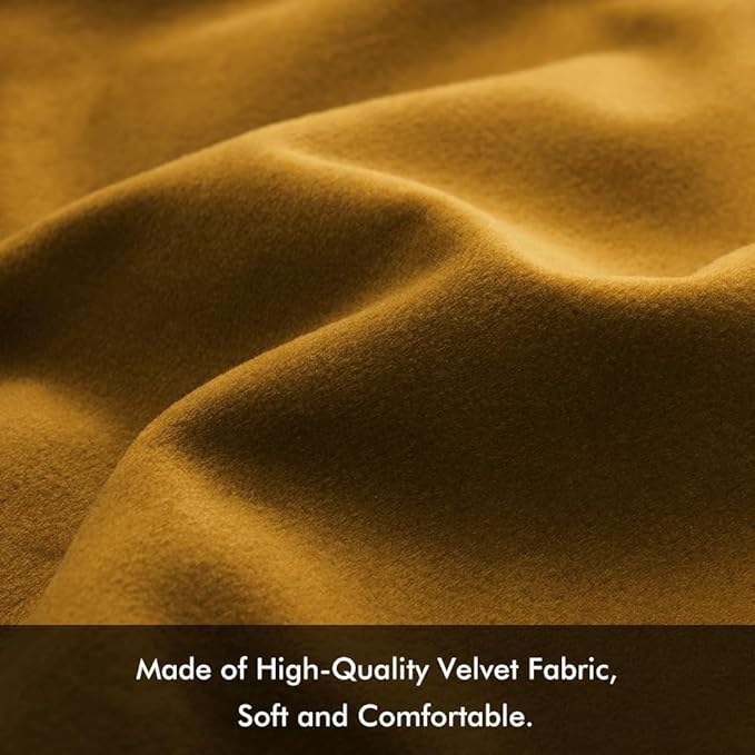 MIULEE Pack of 2 Mustard Yellow Pillow Covers 12x20 Inch Decorative Velvet Throw Pillow Covers Modern Soft Couch Throw Pillows Farmhouse Home Decor for Fall Sofa Bedroom Living Room