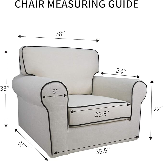 PureFit Super Stretch Chair Sofa Slipcover – Spandex Non Slip Soft Couch Sofa Cover, Washable Furniture Protector with Non Skid Foam and Elastic Bottom for Kids, Pets （Chair, Dark Gray）
