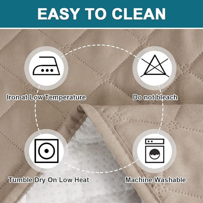 Turquoize 100% Waterproof Sofa Covers Couch Cover Sofa Cover for Dogs Couch Protector Triple Non-Slip Sofa Slipcover for 3 Cushion Couch Furniture Protector for Pets, Kids,Dog (XL Sofa 78", Khaki)